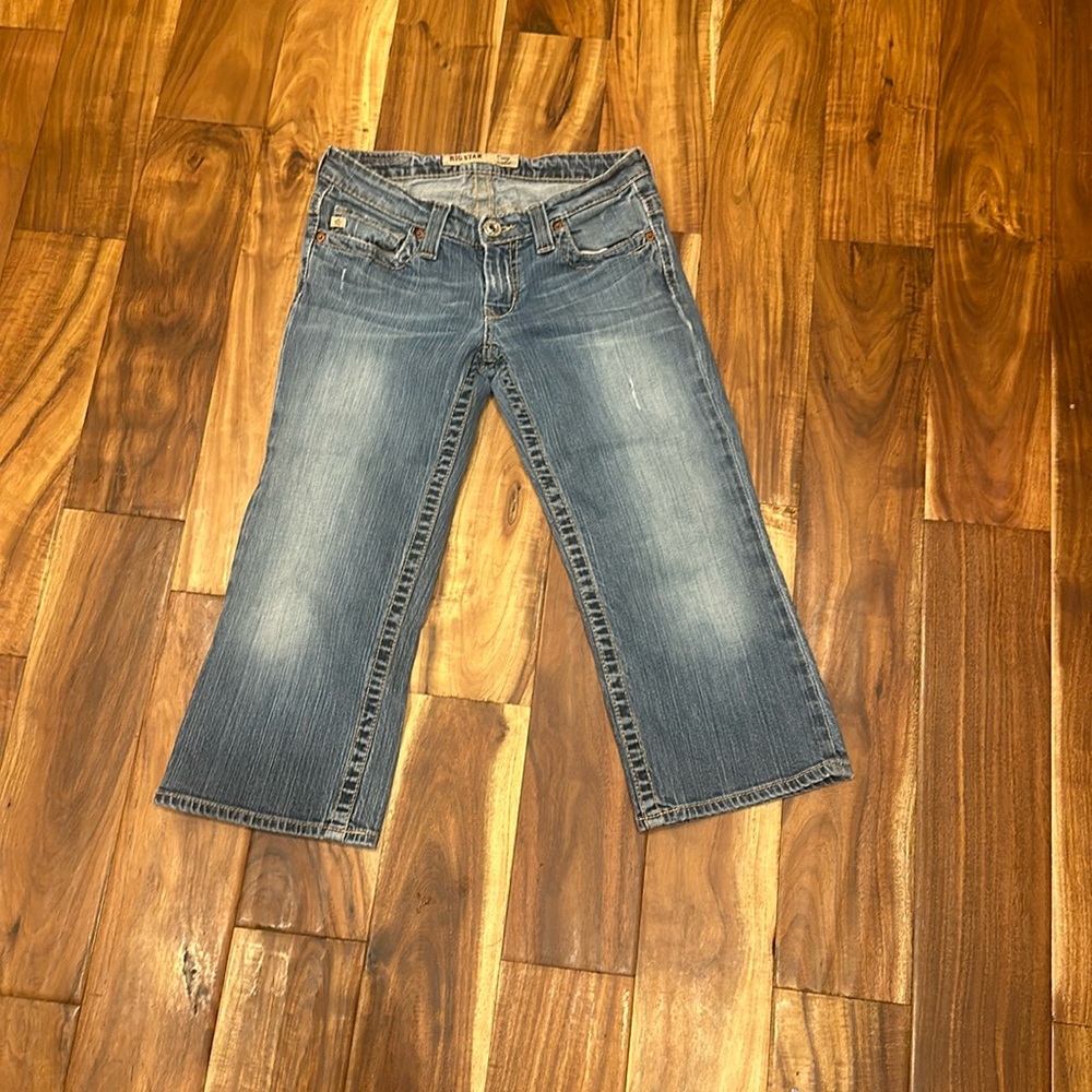 BIG STAR CASEY LOW RISE CAPRI CROPPED JEANS sz 28 Y2K